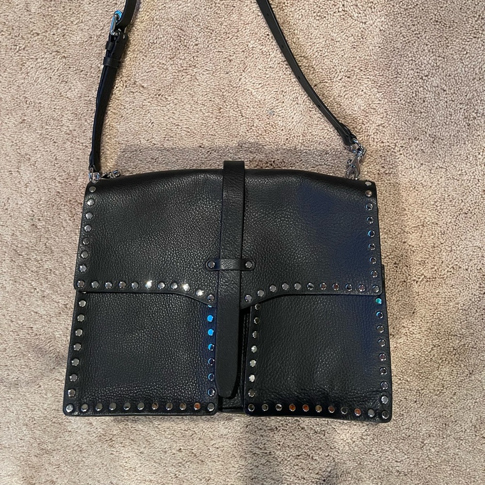 Rebecca Minkoff Black Studded Leather Crossbody